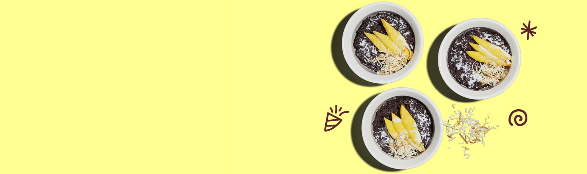 Black Rice with Mango & Coconut