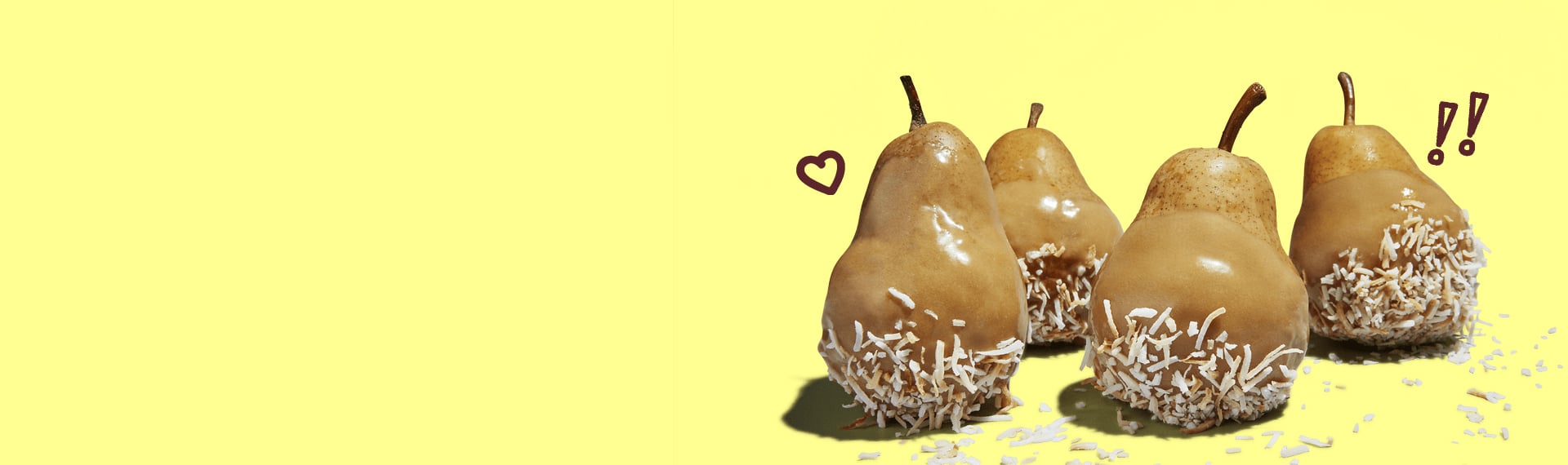 Caramel Dipped Pears
