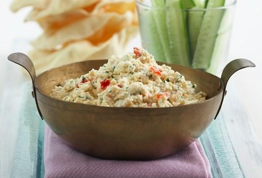 Vegetarian rice dish in large bowl