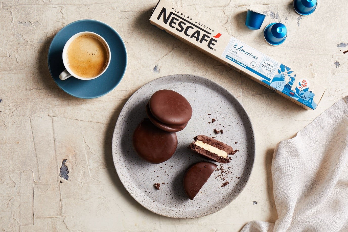 Chocolate Alfajores with Dulce de Leche Butter Cream