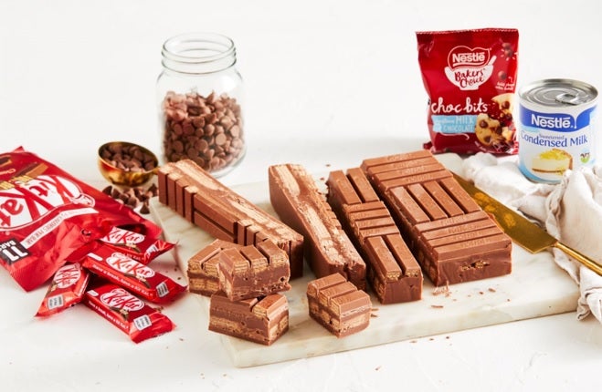 3-Ingredient KITKAT Fudge Slice