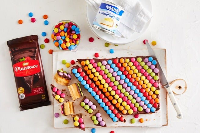 Caramel Slice with SMARTIES