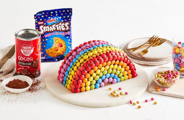 SMARTIES Rainbow Cake