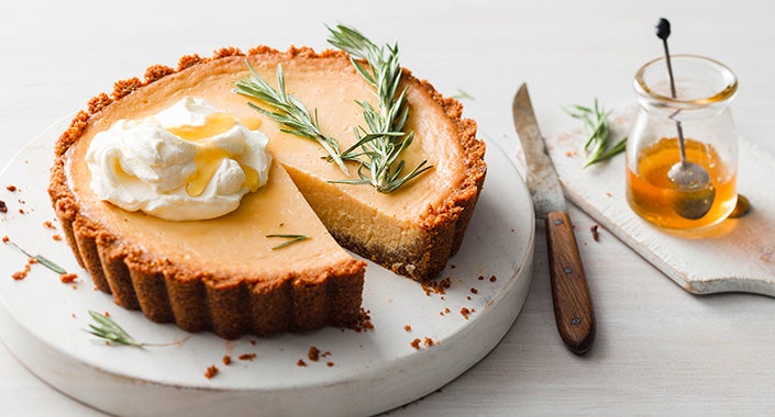 Lemon and Honey Anzac Tart