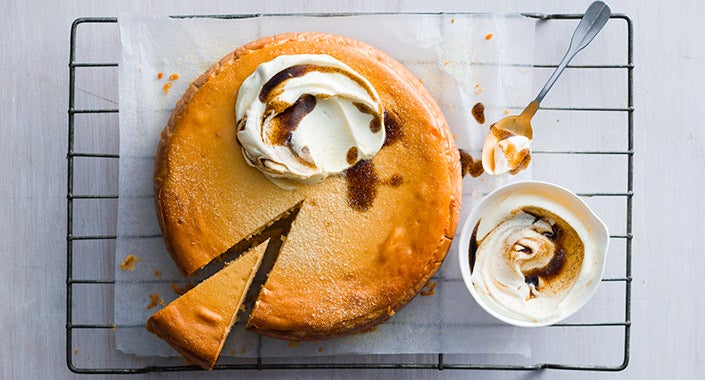 Baked Malted Milk Cheesecake