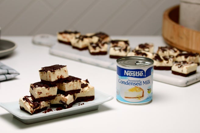 No-Bake Chocolate Cheesecake Easter Slice