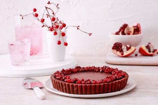 Chocolate Pomegranate Tart
