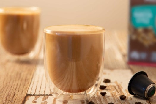 Creamy Caramel Decaf Latte