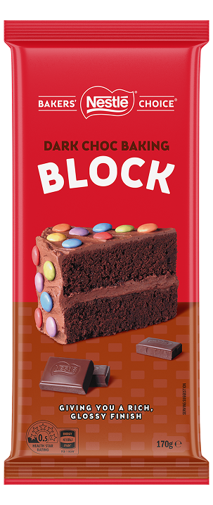 NESTLÉ BAKERS’ CHOICE Dark Choc Baking Block 170g