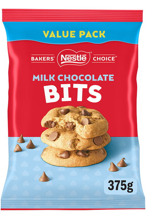 NESTLÉ BAKERS’ CHOICE Milk CHOC BITS 375g Value Pack