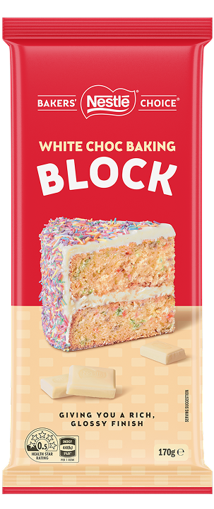 NESTLÉ BAKERS’ CHOICE White Choc Baking Block 170g