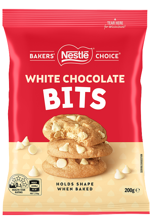 NESTLÉ BAKERS’ CHOICE White CHOC BITS 200g