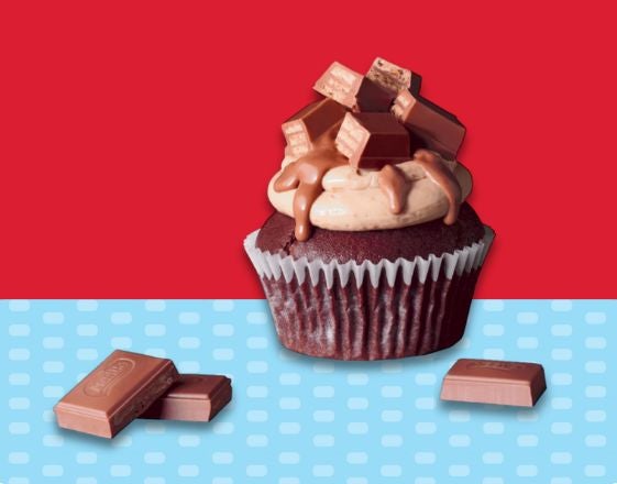Milk Choc KITKAT Cupcakes