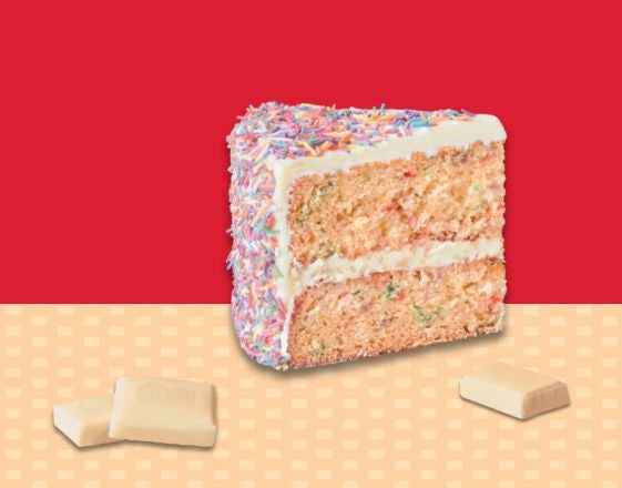 White Choc Funfetti Birthday Cake