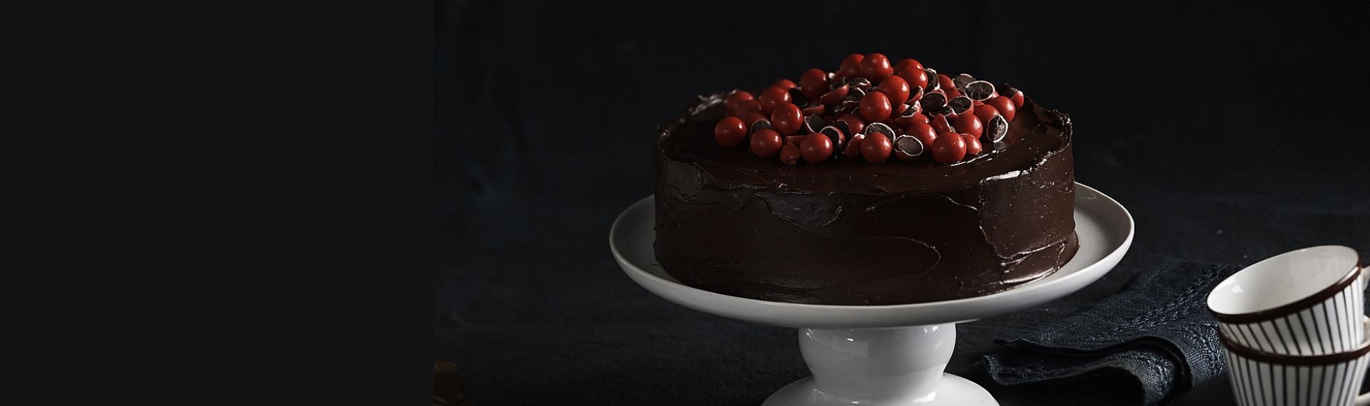 Chocolate Cake topped with Jaffas