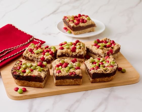 Festive Choc Caramel Crumble Bar