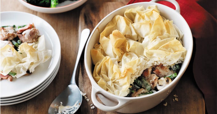 Creamy Chicken and Mushroom Pie