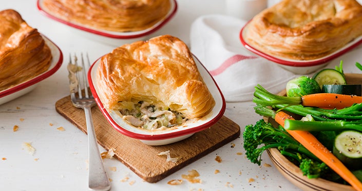 Chicken, Spring Onion and Tarragon Pies