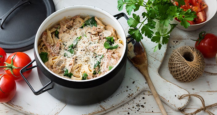 Light and Creamy Carbonara