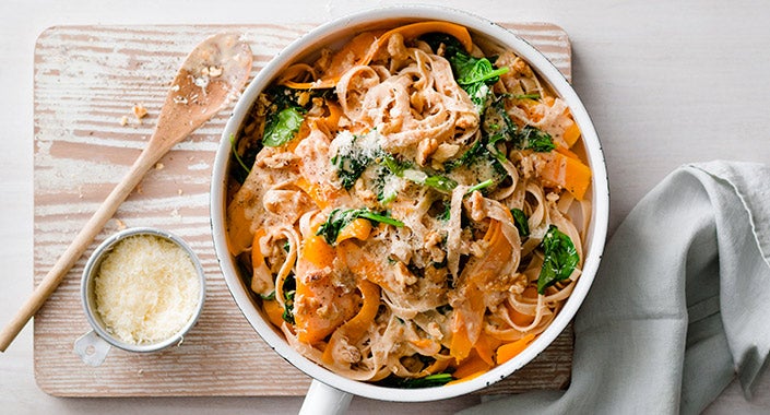 Gluten Free Creamy Pumpkin Pasta