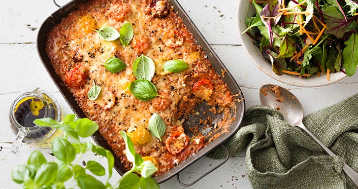 Baked Caprese Quinoa