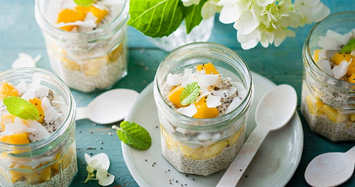 Pina Colada Chia Puddings