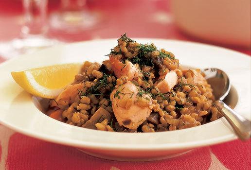 Barley Risotto with Trout