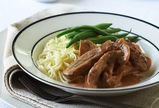 Beef Stroganoff with Pasta