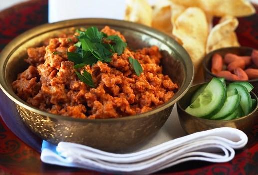 Quick Butter Chicken with Poppadoms