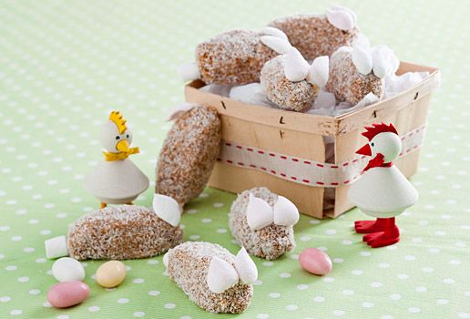 Caramel Coconut Easter Bunnies