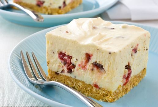 Cherry Choc Cheesecake Slice
