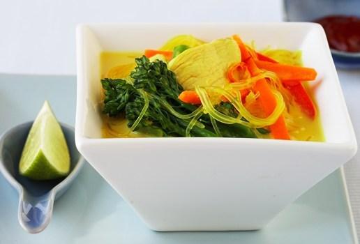 Chicken and Vegetable Laksa Style Soup