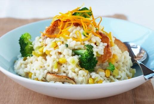 Chicken Corn and Chive Risotto