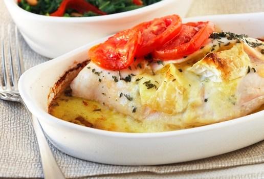 Chicken with Camembert and Tarragon
