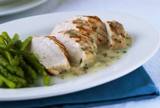 Chicken with Creamy Parmesan & Herb Sauce