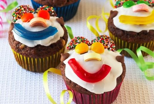 Choc Chip Fun Faces Muffins