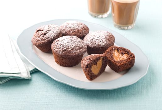 😍 Caramel Chocolate Muffins  You don't have to be oozing with
