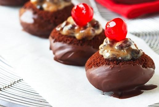 Chocolate Fruit Mince Domes