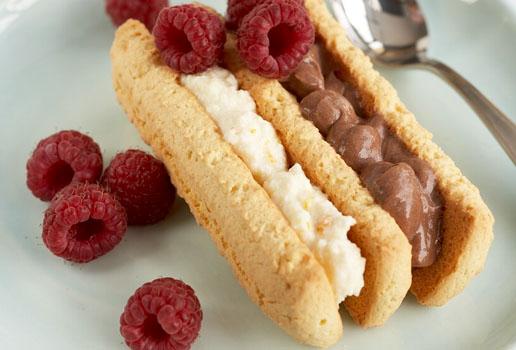 Chocolate Mousse and Orange Ricotta Sandwiches