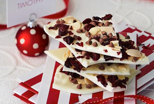 Christmas Cranberry and Almond Bark
