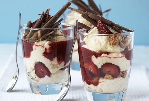 Coconut and Strawberry Parfait