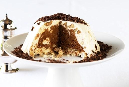 Coffee Nut Ice Cream Bombe