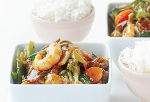 Combination Chow Mein with Rice