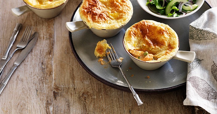 Creamy Red Thai Curry Pot Pies