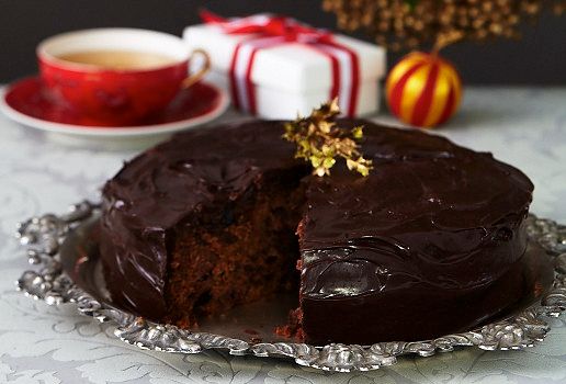 Decadent Chocolate Fruit Cake