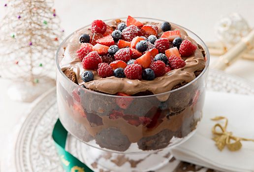 Double Choc Berry Trifle