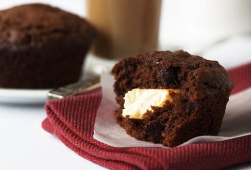 Double Chocolate Cream Cheese Muffins