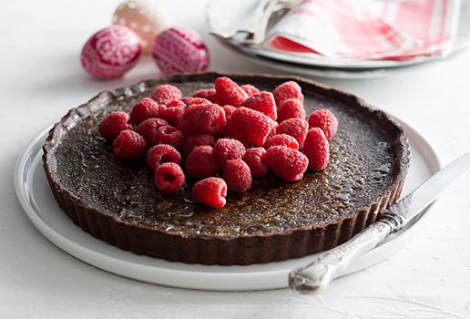 Easter Chocolate Brulee Tart