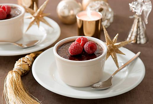 Festive Dark Chocolate and Cinnamon Brulee