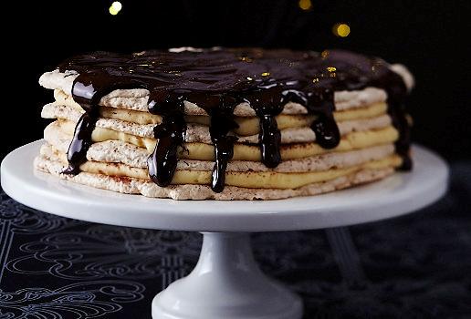 Festive Hazelnut & White Choc Gateau